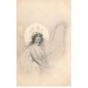 n°26012 - Ange Gardien jouant de la harpe