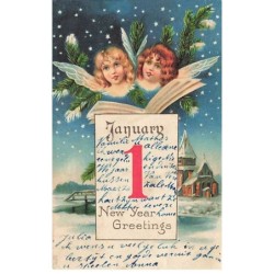 n°26022 - Carte Gaufrée -...