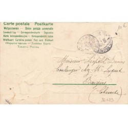 n°26023 - Carte Gaufrée - Clapsaddle - Heureuse Année 1906 - Anges tirant avec un canon