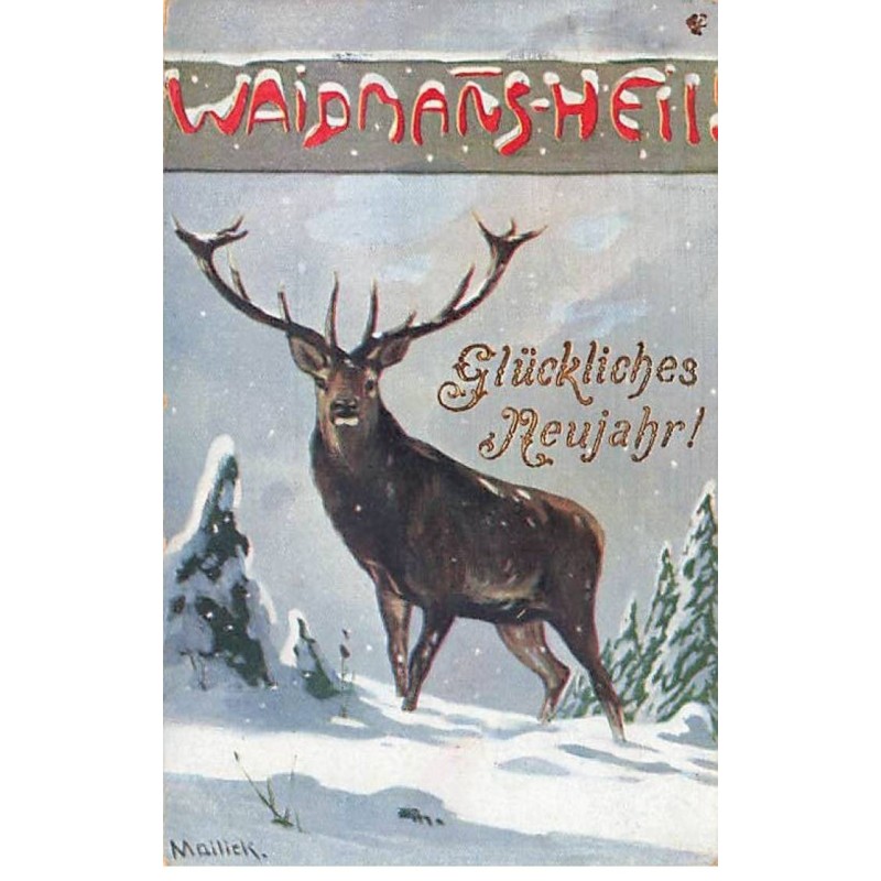 n°26075 - Nouvel An - Mailick - Glückliches Neujahr - Cerf
