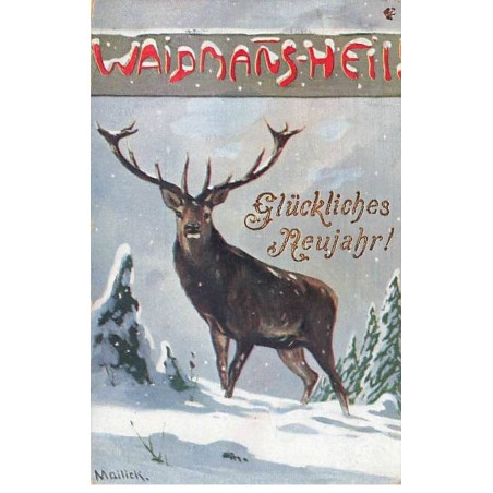 n°26075 - Nouvel An - Mailick - Glückliches Neujahr - Cerf