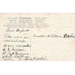 n°26093 - Carte Gaufrée - Style Brundage - Gage d'Affection - Fillette avec des pensées