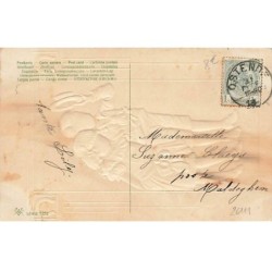 n°26111 - Carte Gaufrée - Série 7372 - Bonne Année - Couple d'enfants
