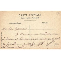 n°26114 - Nouvel An - Bonne Année - Procession de chats noirs portant des chapeaux