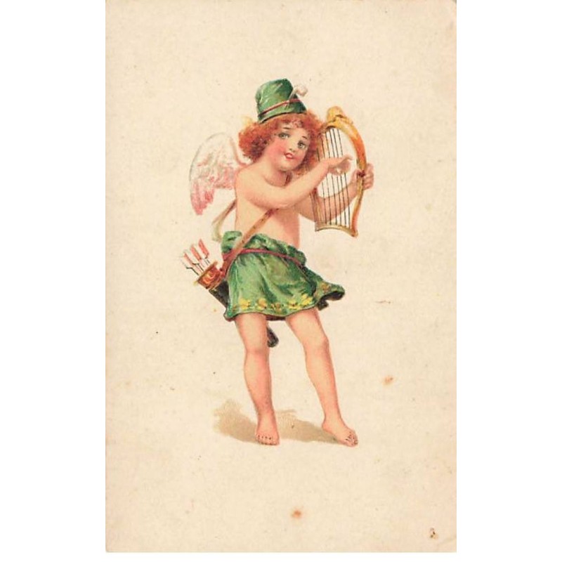 n°26143 - Ange - Cupidon jouant de la Lyre
