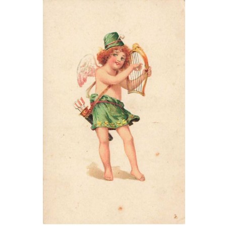 n°26143 - Ange - Cupidon jouant de la Lyre