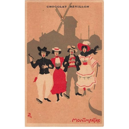n°26150 - Publicité - Chocolat Révillon - Montmartre - Moulin