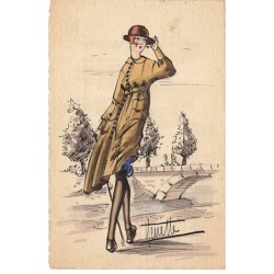 n°26156 - Carte Peinte à la...