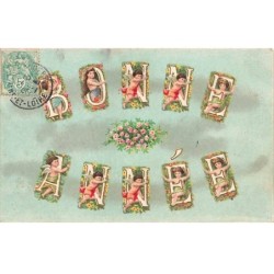 n°26163 - Carte Gaufrée -...