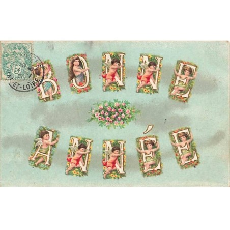 n°26163 - Carte Gaufrée - Nouvel An - Bonne Année - Anges