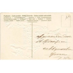 n°26172 - Carte Gaufrée - Nouvel An - Gelukkig Nieuwjaar - Anges trinquant autour d'un sac de pièces