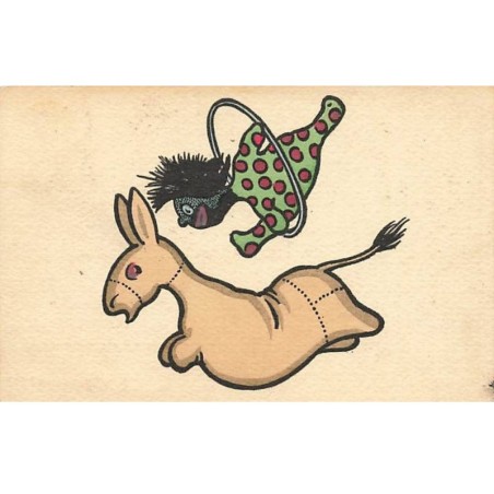 n°26208 - Illustrateur MM Vienne n°415 - Lewin - Personnage sautant dans un cerceau au-dessus d'un cheval