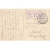 n°26217 - Carte Gaufrée - Fillette attrapant des sacs de pièces lançés d'un avion
