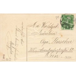 n°26221 - Carte Gaufrée - Couple dans un avion