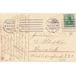 n°26223 - Carte Gaufrée - Couple dans un avion lançant des lettres