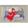 n°26241 - Fantaisie - Glückliche Stundden - Garçon jouant de la mandoline pour une jeune fille et un chat