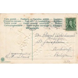n°26251 - Carte Gaufrée - A Happy New Year 1908 - Myosotis
