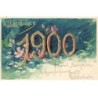 n°26252 - Nouvel An - Glückliches 1900 - Fleurs
