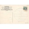 n°26257 - Carte Gaufrée - Bonne Année 1907 - Ballon au-dessus de l'eau à un coucher de soleil