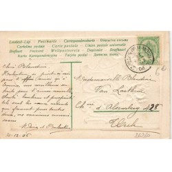 n°26260 - Carte Gaufrée - Bonne Année 1907 - Roses