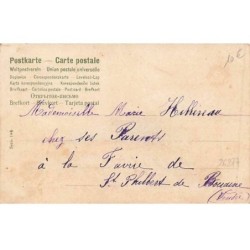 n°26277 - Joyeuses Pâques - Fillettes venant prendre des oeufs auprès d'un lièvre