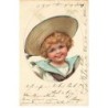 n°26289 - Fantaisie - Stroefer's - Portrait d'un enfant portant un grand chapeau