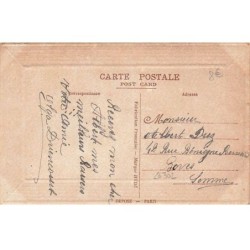 n°26302 - Fantaisie - Carte Brodée - Amitiés Sincères - Hirondelle et une pensée
