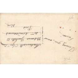 n°26306 - Fantaisie - Carte Brodée - 1er Avril - Poisson au milieu de pensée