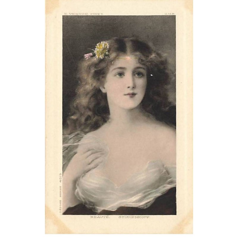 n°26325 - Fantaisie - Beauté - Jeune femme portant une marguerite dans les cheveux