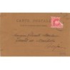 n°26334 - Carte en relief - Fantaisie - Art Nouveau - Profil d'une jeune femme au milieu de fleurs
