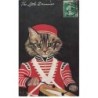 n°26338 - Illustrateur G.L. Barnes - The Little Drummier - Chat habillé jouant du tambour