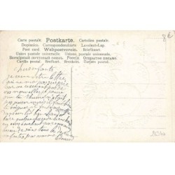 n°26340 - Carte Gaufrée - Heureux Anniversaire - Fillettes dansant en tenant une guirlande fleurie