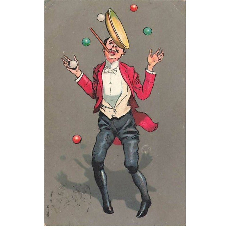 n°26347 - Fantaisie - Homme jonglant - Jongleur