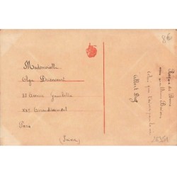n°26351 - Fantaisie - Carte Brodée - A Vous ma Pensée à Moi votre Souvenir - Liseron, Pensées