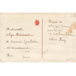 n°26353 - Fantaisie - Carte Brodée - Souvenir - Fleur