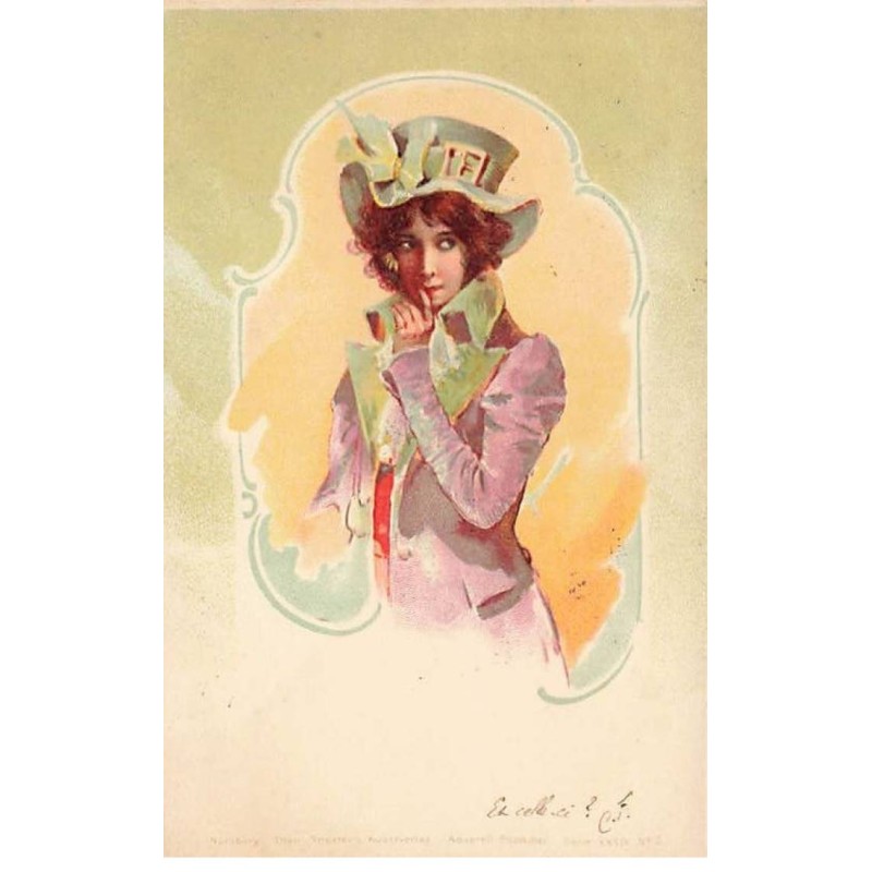 n°26365 - Fantaisie - Stroefer's Serie XXXIV n°2 - Jeune femme portant un costume d'homme
