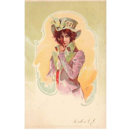 n°26365 - Fantaisie - Stroefer's Serie XXXIV n°2 - Jeune femme portant un costume d'homme