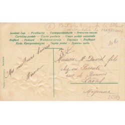 n°26384 - Carte Gaufrée - Bonne Année - Ange dans une caisse, près de sac de pièces d'or et de roses