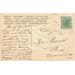 n°26399 - Carte Gaufrée - Flatscher Serie 6229 - Un garçon tenant un bébé sur un cheval à bascule - chien