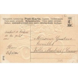 n°26413 - Carte Gaufrée - MSIB 13791 - Heureuse Année - Personnes dans une voiture