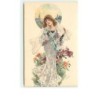 n°12816 - Jeune femme avec un voile