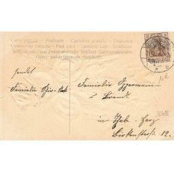 n°26418 - Carte Gaufrée - Nouvel An - Fröhliches Neujahr - Lutins autour d'un bonhomme de neige