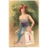 n°26430 - Nouvel An - Prosit Neujahr - Jeune femme