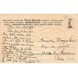 n°26440 - Carte Gaufrée - MSIB 13618 - Gage d'Affection - Jeune couple dans un champ de blé