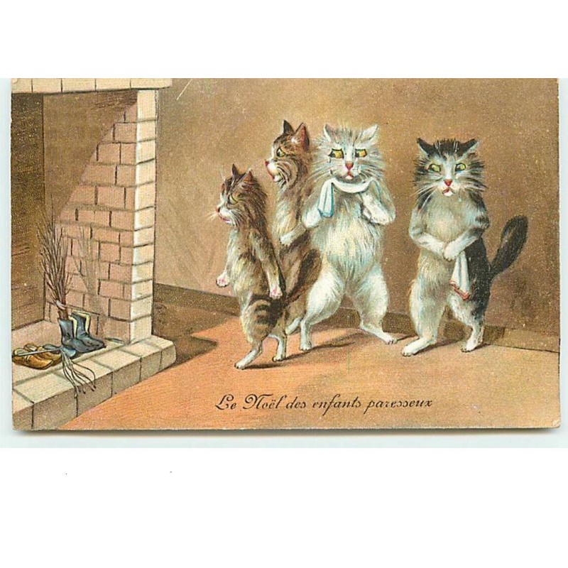 n°12831 - M. Boulanger - Le Noël des enfants paresseux - Chats près de souliers