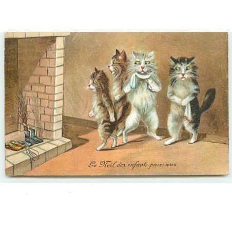 n°12831 - M. Boulanger - Le Noël des enfants paresseux - Chats près de souliers