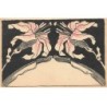 n°26451 - Illustrateur - Art Nouveau - Deux fleurs de Lys - Format 14,7 * 9,6 cm