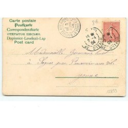 n°12833 - Carte Fantaisie - Joyeux Pâques - Lièvres déposant des oeufs