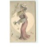 n°12835 - Bonne Année - Jeune femme