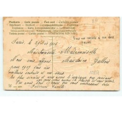 n°12837 - Carte Gaufrée - Heureuse Année - Enfants sous la neige